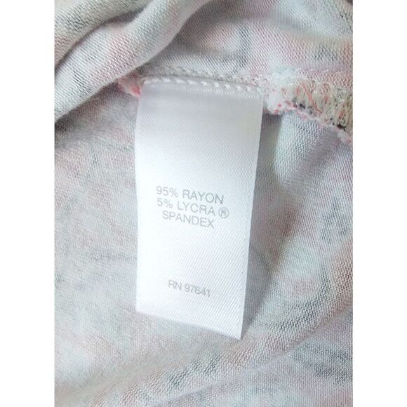 J. Jill Wearever XL Tank‎ Top Red Blue Stretch Sleeveless Paisley Floral Stretch - Picture 6 of 6